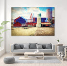 Farmland A by THE Studio on GIANT ART - red landscape