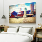 Farmland A by THE Studio on GIANT ART - red landscape