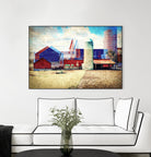 Farmland A by THE Studio on GIANT ART - red landscape