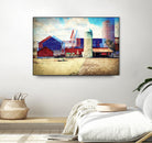 Farmland A by THE Studio on GIANT ART - red landscape