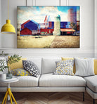 Farmland A by THE Studio on GIANT ART - red landscape