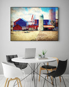 Farmland A by THE Studio on GIANT ART - red landscape