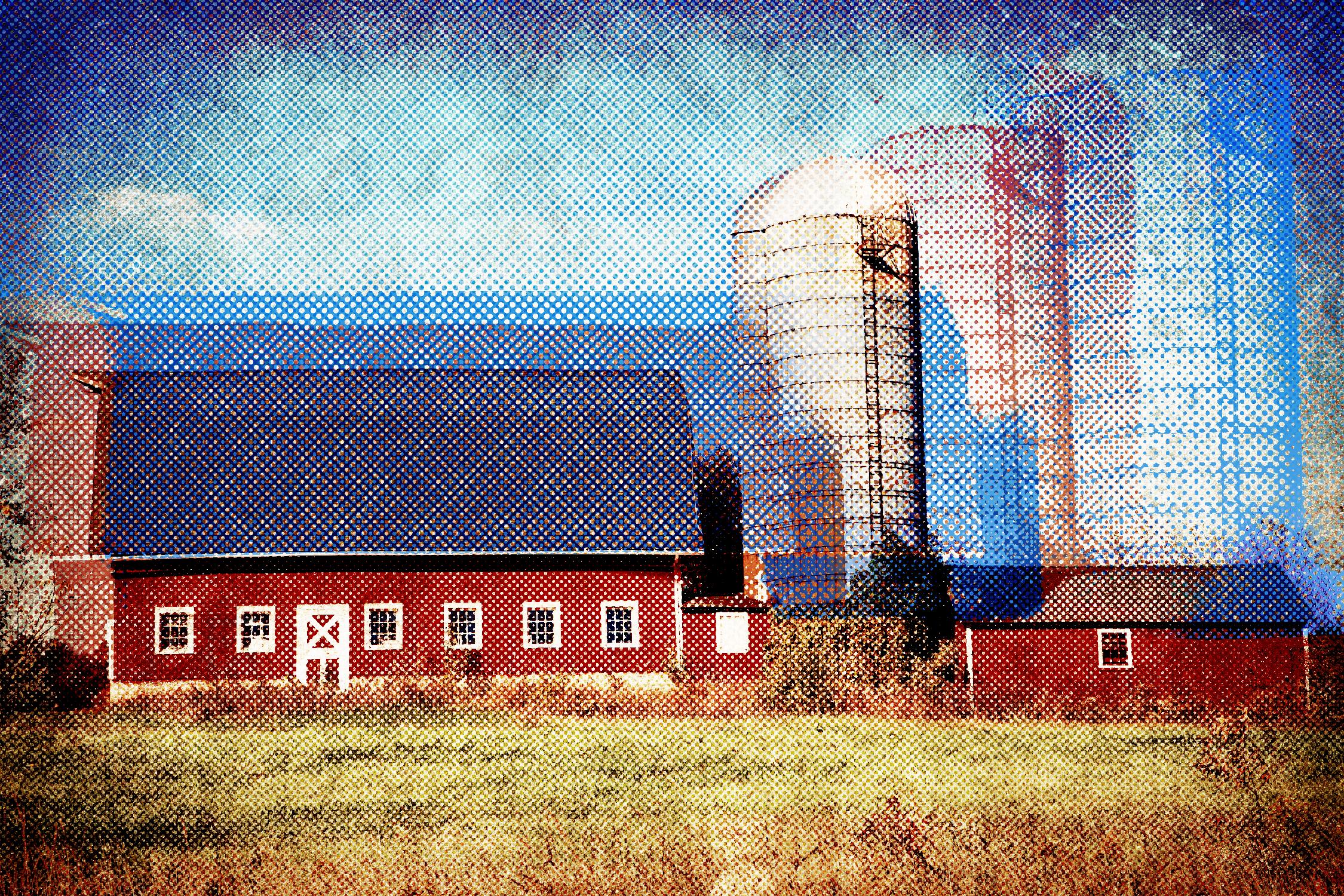 Farmland B by THE Studio on GIANT ART - red landscape