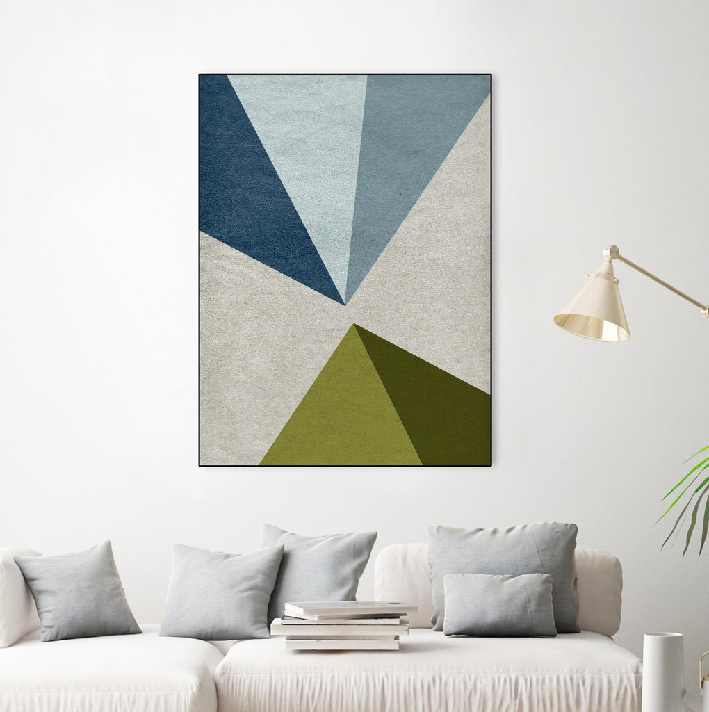 Nouveau lin géométrique E par GI ArtLab sur GIANT ART - gris abstrait