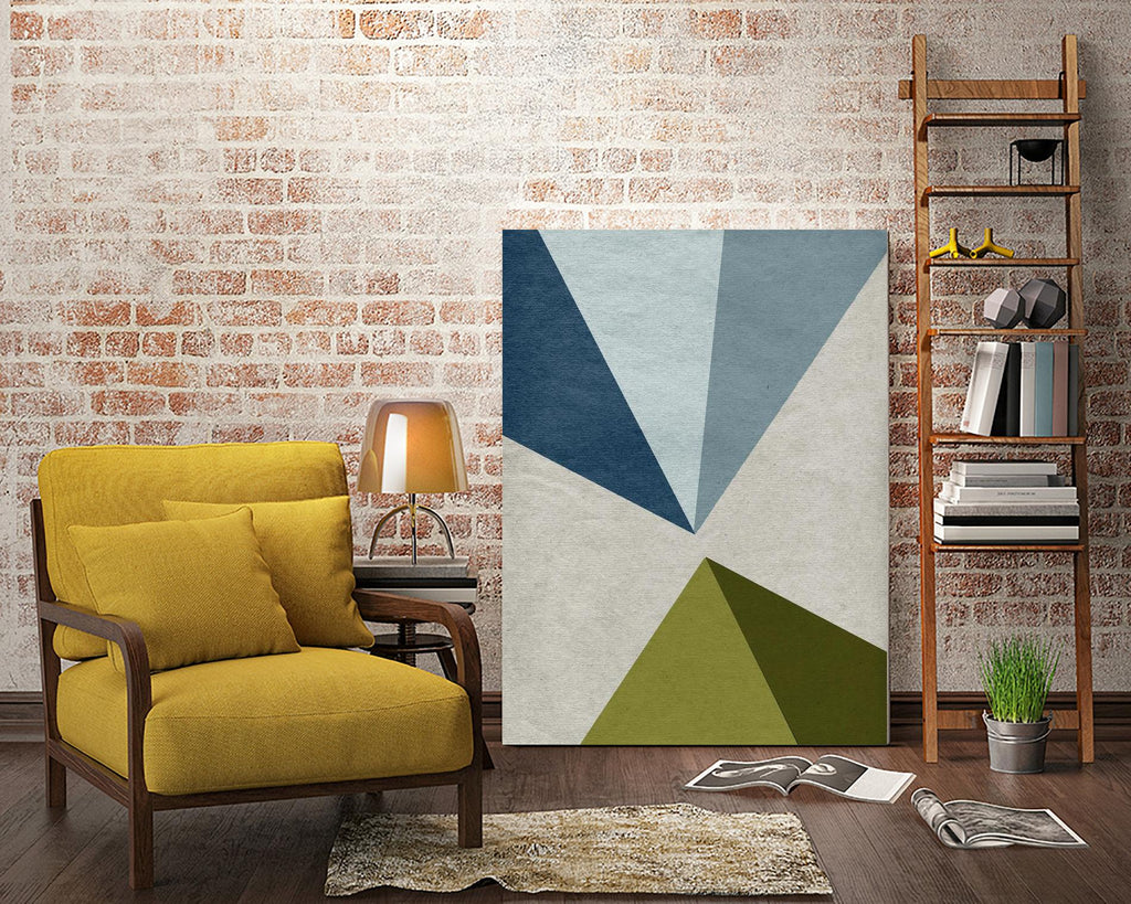 New Linen Geometrics E by GI ArtLab on GIANT ART - grey abstract