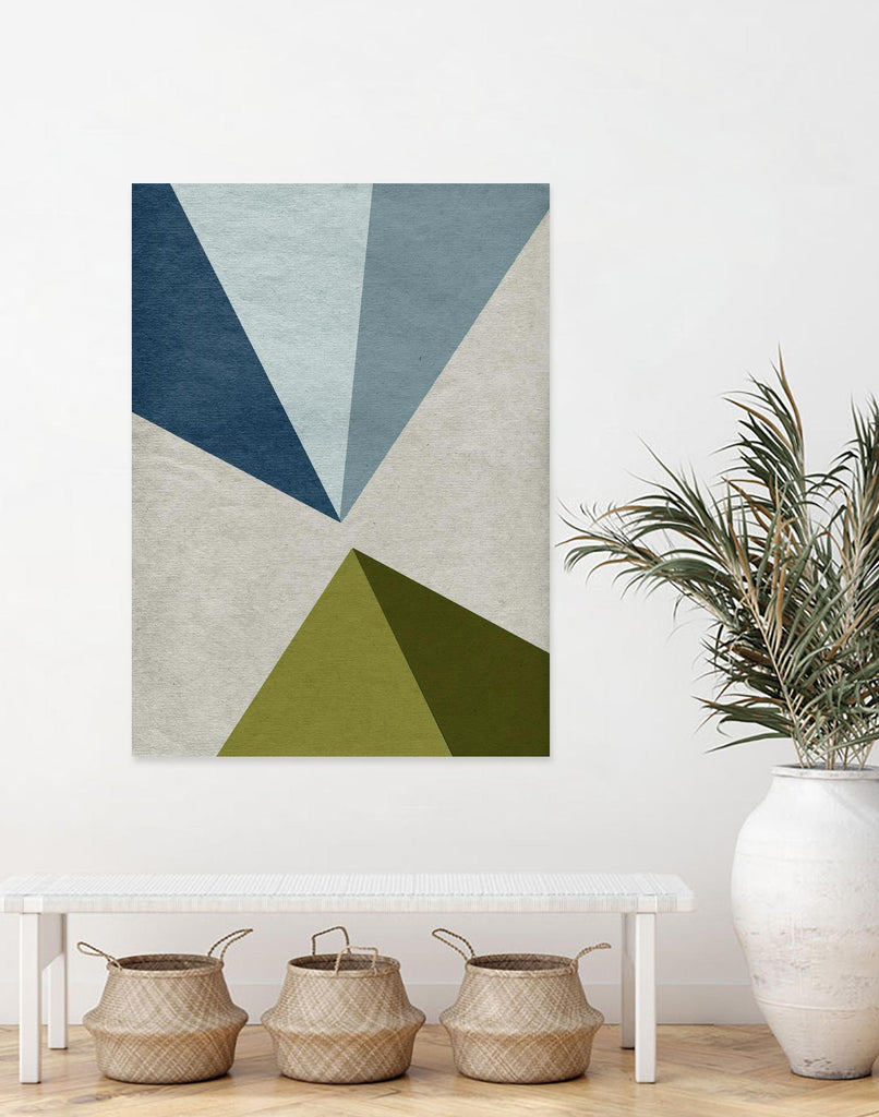 New Linen Geometrics E by GI ArtLab on GIANT ART - grey abstract
