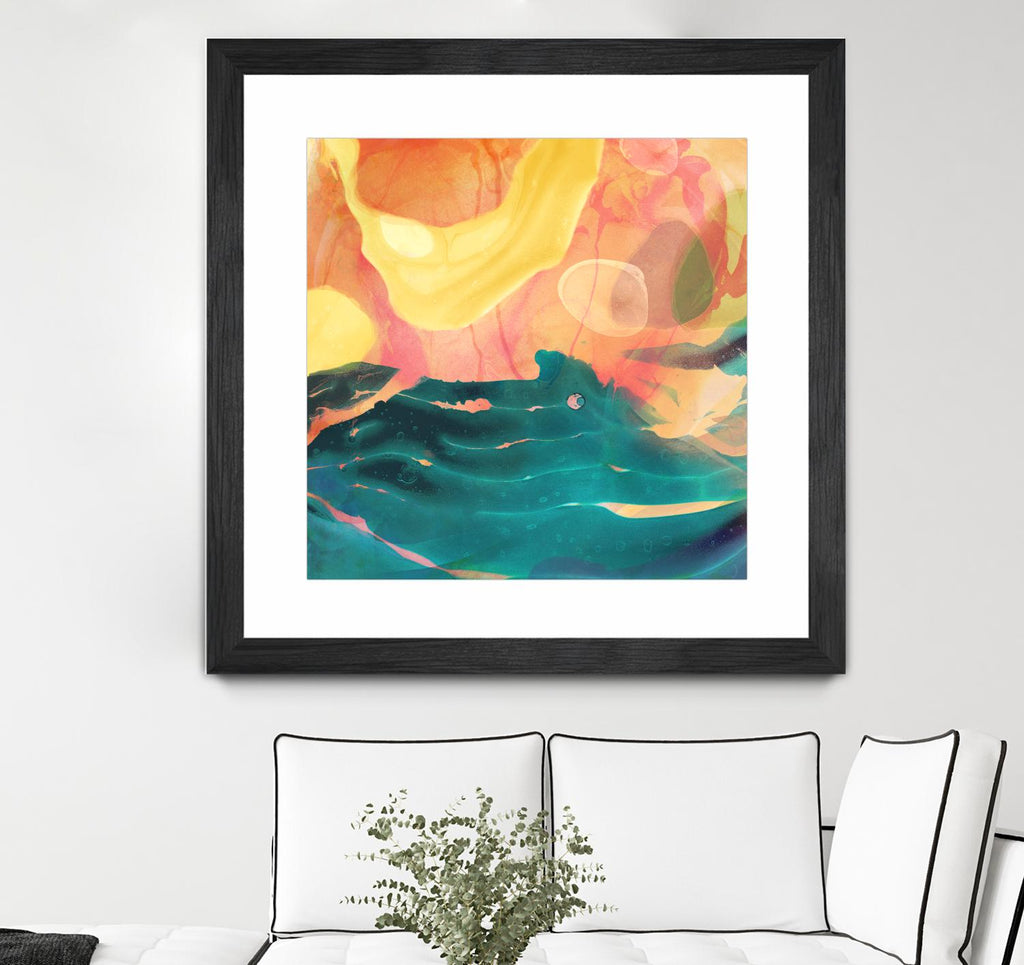Seaside Abstract par THE Studio sur GIANT ART - abstrait rouge