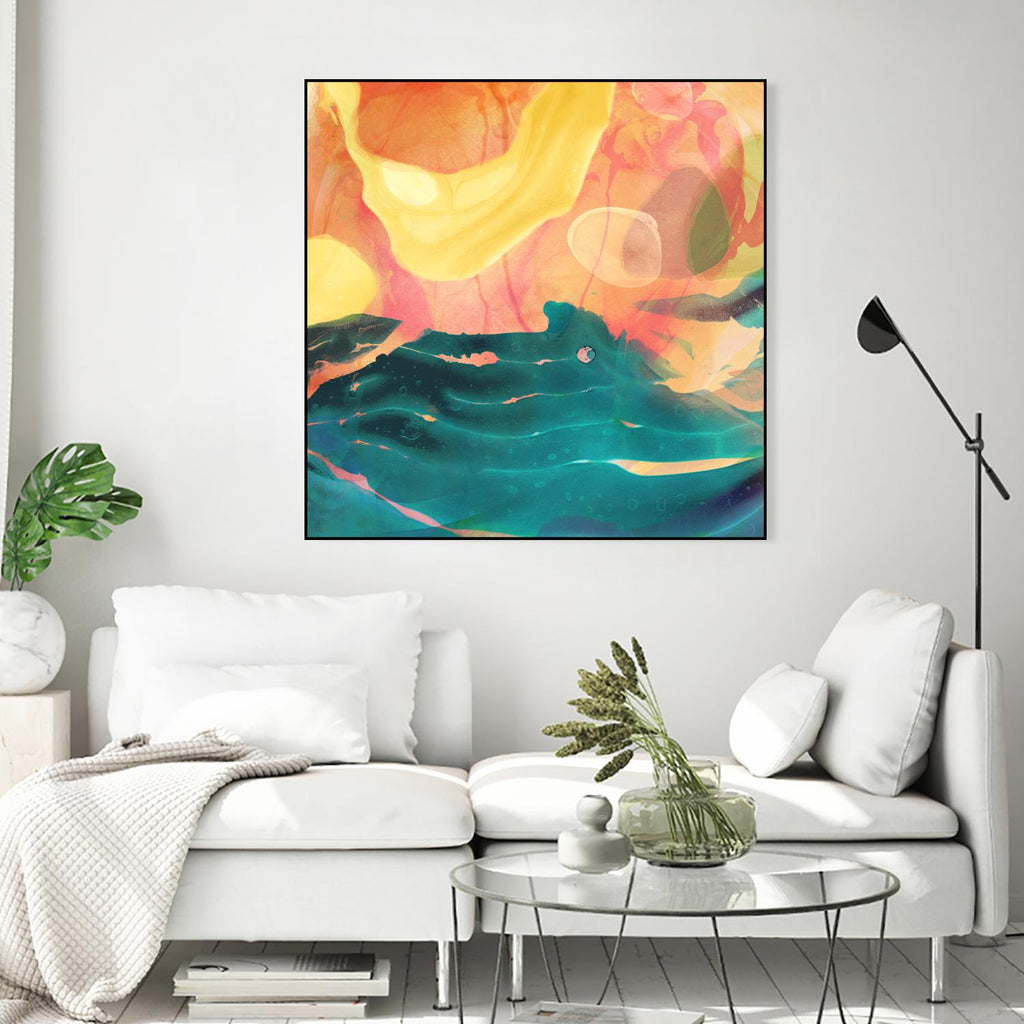 Seaside Abstract by THE Studio on GIANT ART - red abstract