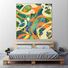 Swirls in Motion by THE Studio on GIANT ART - green abstract
