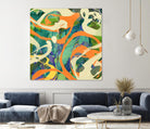 Swirls in Motion by THE Studio on GIANT ART - green abstract