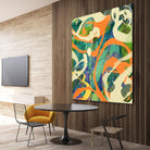 Swirls in Motion by THE Studio on GIANT ART - green abstract