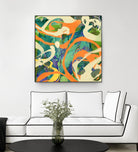 Swirls in Motion by THE Studio on GIANT ART - green abstract