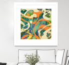 Swirls in Motion by THE Studio on GIANT ART - green abstract