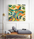 Swirls in Motion by THE Studio on GIANT ART - green abstract