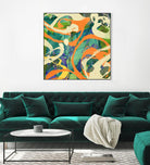 Swirls in Motion by THE Studio on GIANT ART - green abstract
