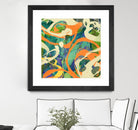 Swirls in Motion by THE Studio on GIANT ART - green abstract