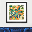Swirls in Motion by THE Studio on GIANT ART - green abstract