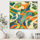 Swirls in Motion by THE Studio on GIANT ART - green abstract
