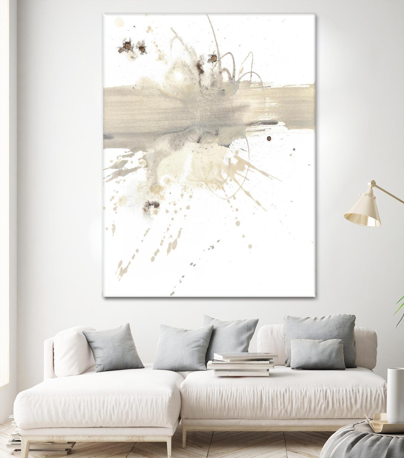 Untitled by PN Studio on GIANT ART - beige abstracts splatter