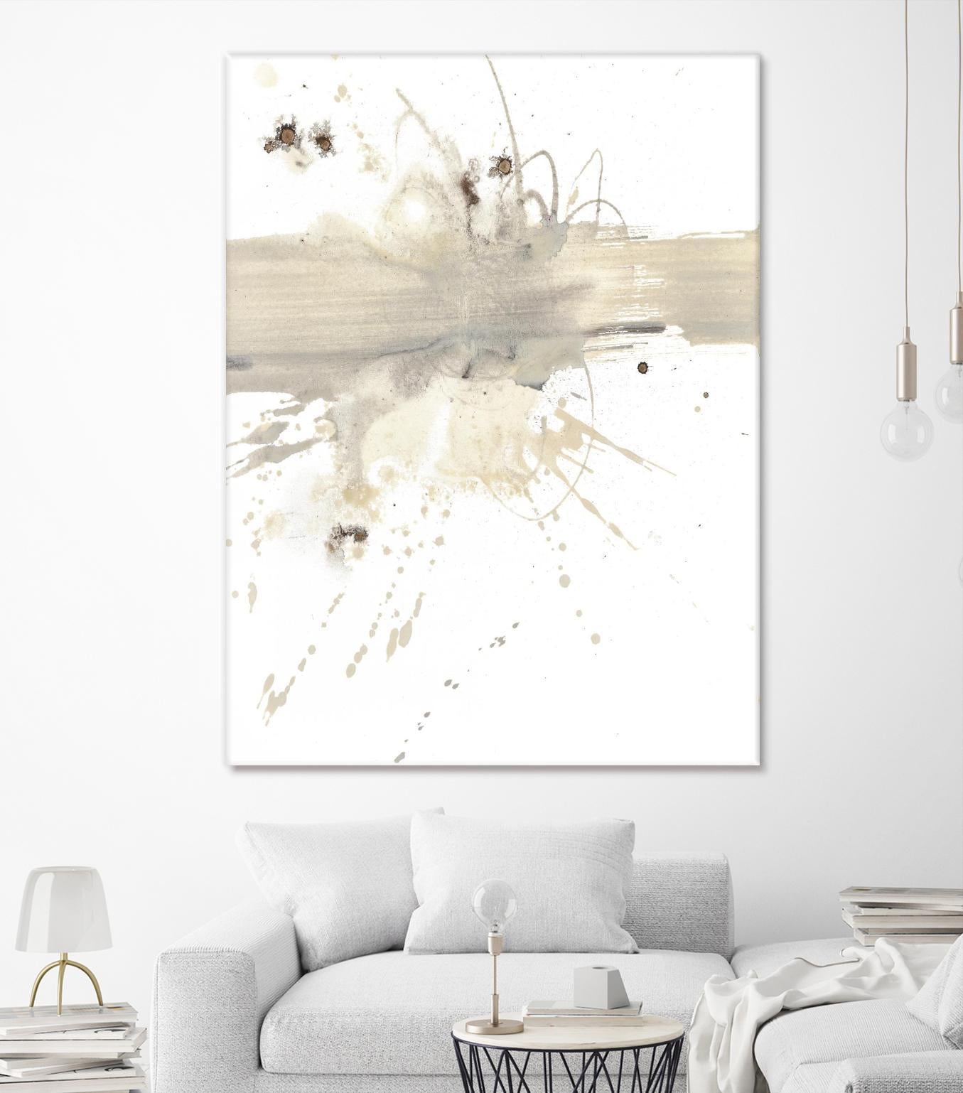 Untitled by PN Studio on GIANT ART - beige abstracts splatter