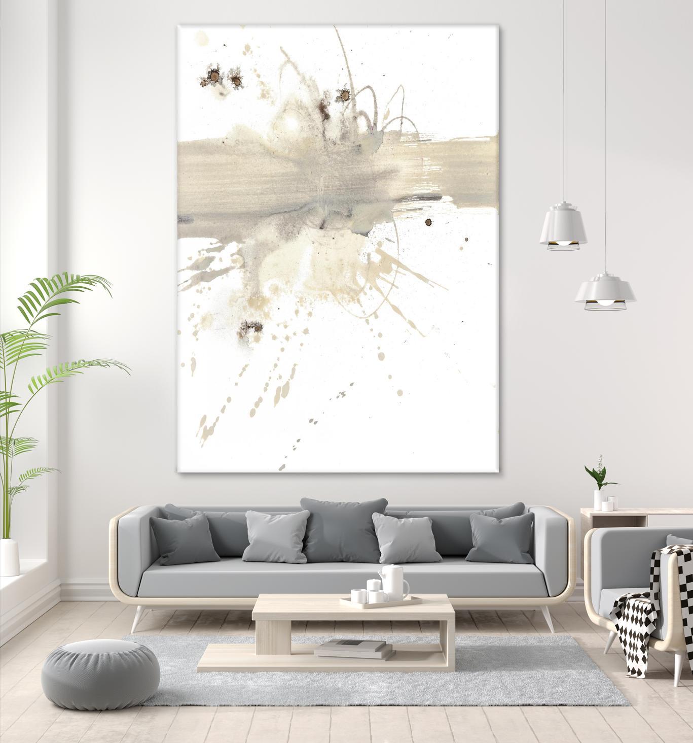 Untitled by PN Studio on GIANT ART - beige abstracts splatter