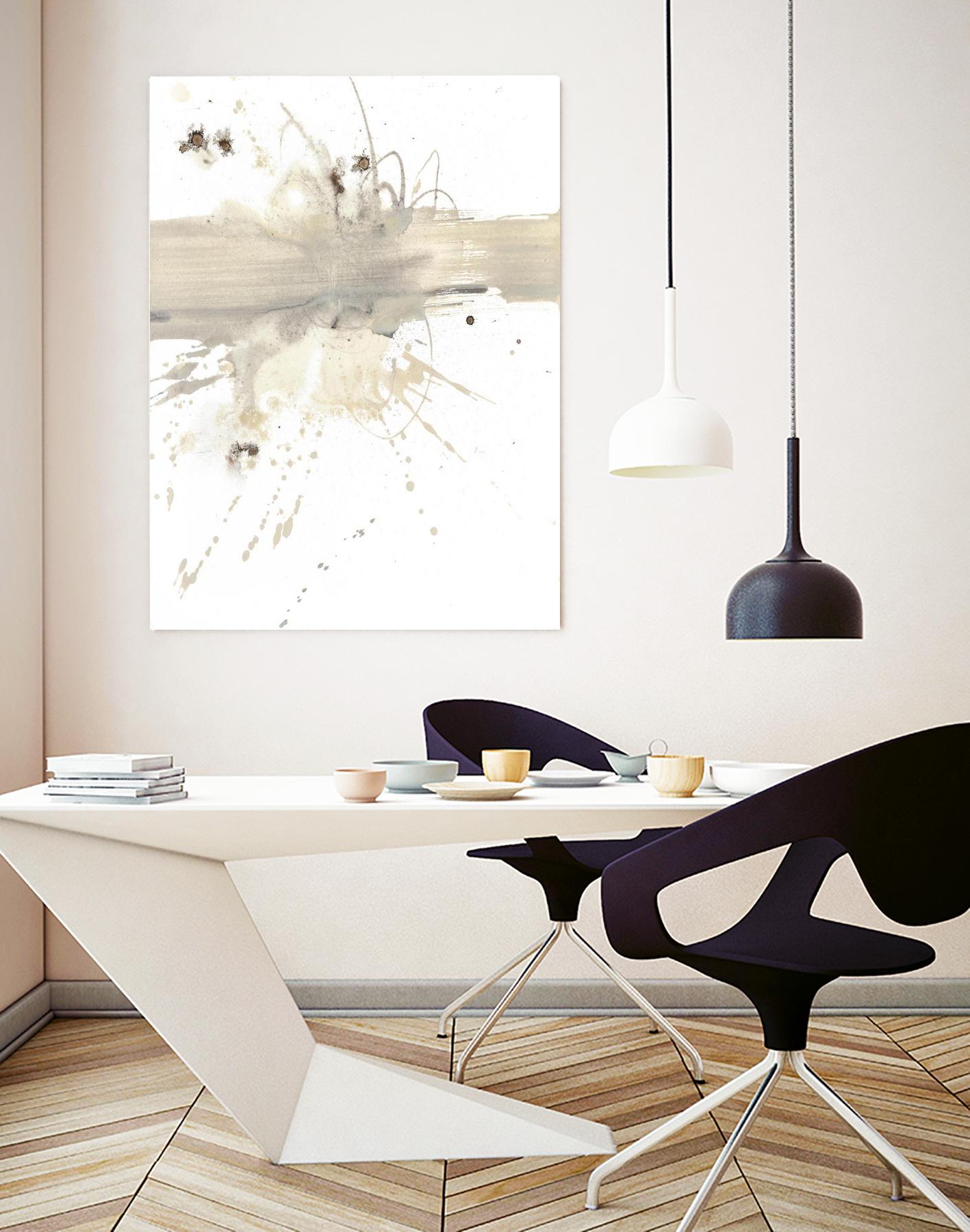 Untitled by PN Studio on GIANT ART - beige abstracts splatter