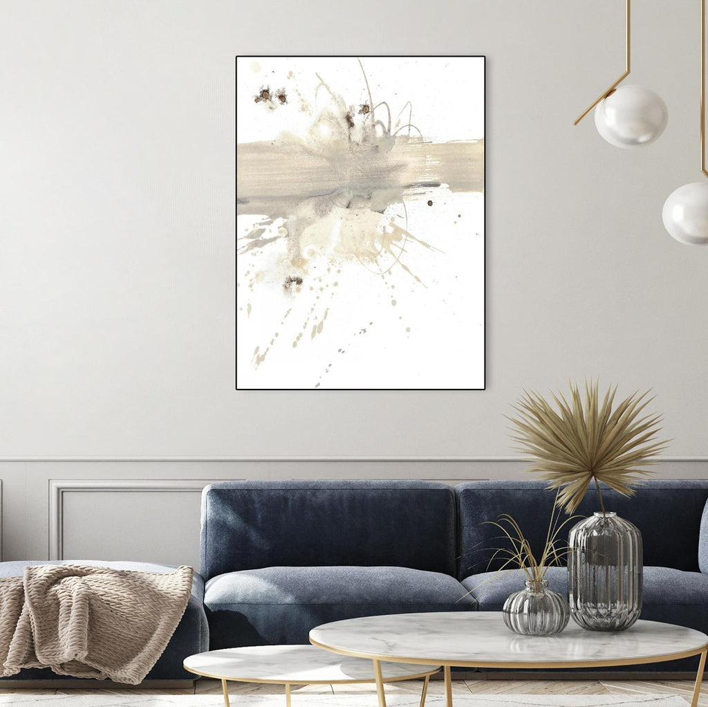 Untitled by PN Studio on GIANT ART - beige abstracts splatter