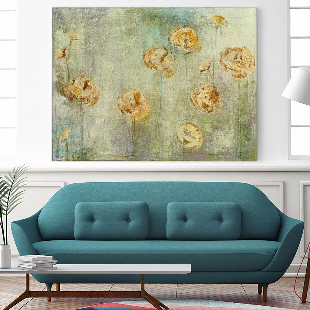 greyce 1 by Maeve Harris on GIANT ART - green floral