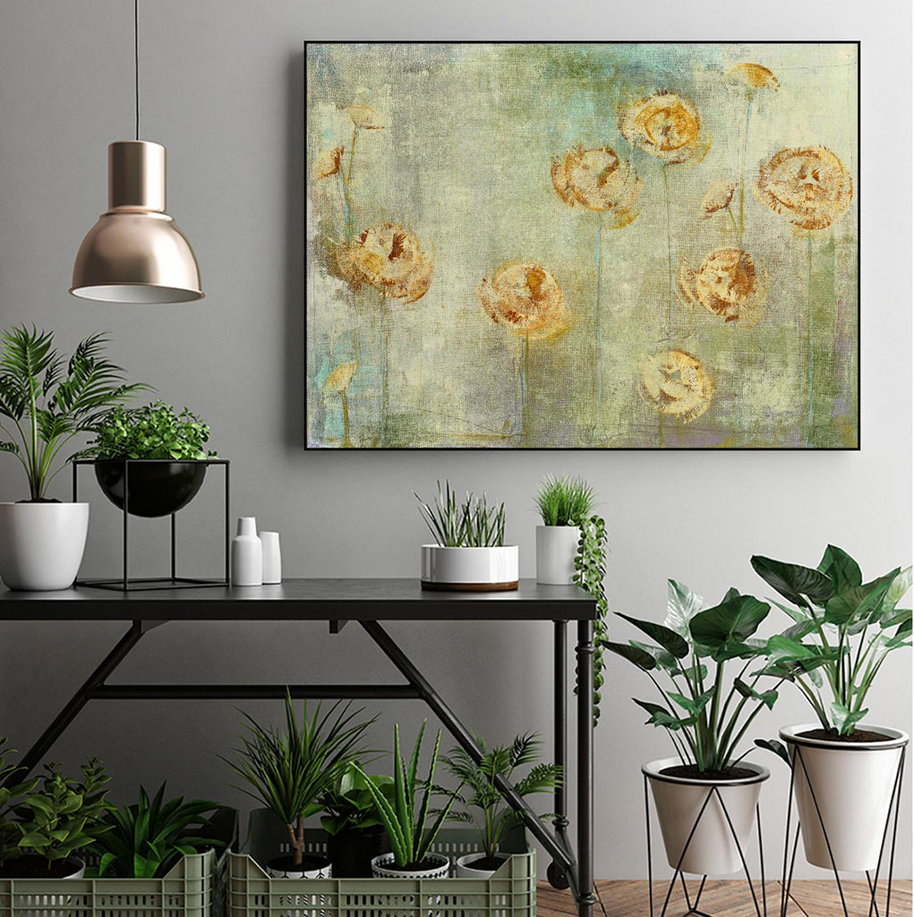 greyce 1 par Maeve Harris sur GIANT ART - vert floral
