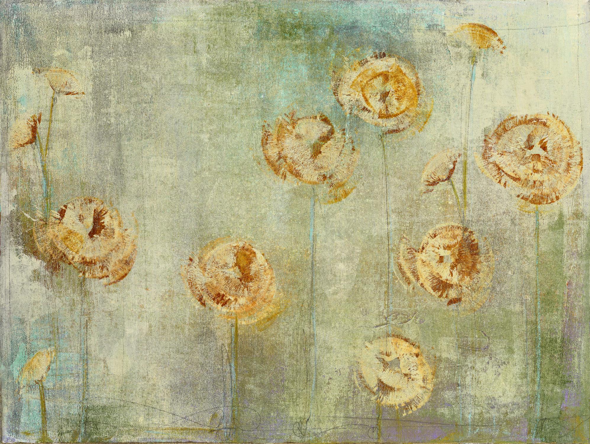 greyce 1 by Maeve Harris on GIANT ART - green floral