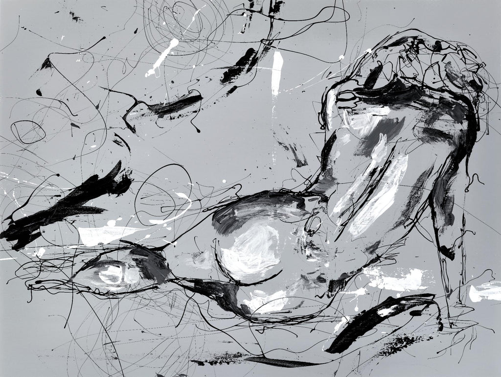 Figure nue 3 par Stefano Altamura sur GIANT ART - gris hommes et femmes
