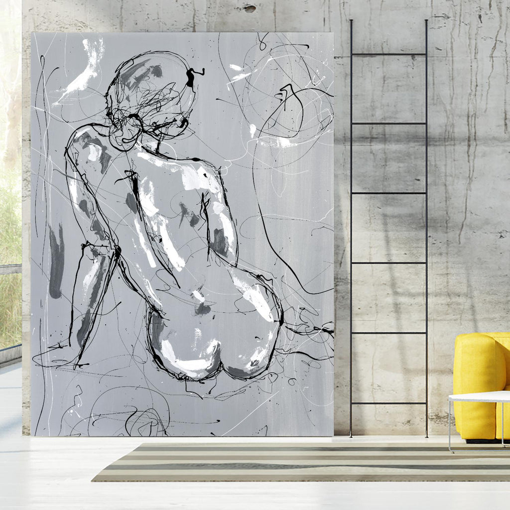 Nude Figure 4  par Stefano Altamura sur GIANT ART - femmes nues blanches et noires