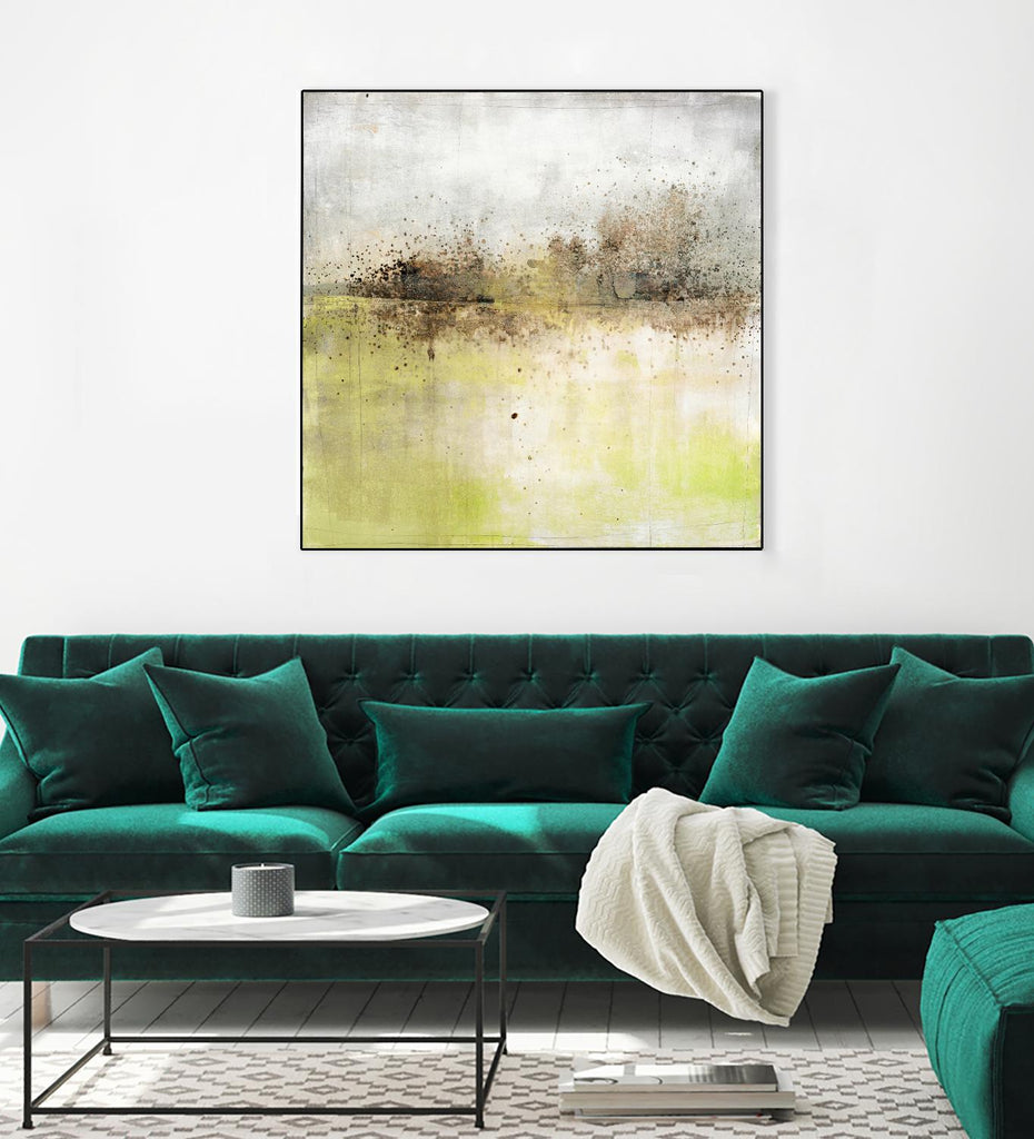 Granulated Peridot by Maeve Harris on GIANT ART - green abstract