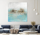Granulated Aquamarine by Maeve Harris on GIANT ART - grey abstract