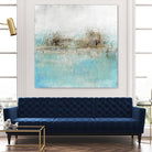 Granulated Aquamarine by Maeve Harris on GIANT ART - grey abstract