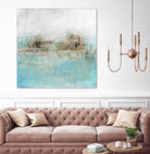 Granulated Aquamarine by Maeve Harris on GIANT ART - grey abstract