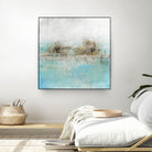 Granulated Aquamarine by Maeve Harris on GIANT ART - grey abstract
