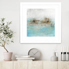 Granulated Aquamarine by Maeve Harris on GIANT ART - grey abstract
