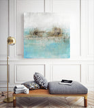 Granulated Aquamarine by Maeve Harris on GIANT ART - grey abstract