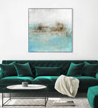 Granulated Aquamarine by Maeve Harris on GIANT ART - grey abstract