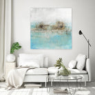 Granulated Aquamarine by Maeve Harris on GIANT ART - grey abstract