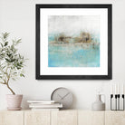 Granulated Aquamarine by Maeve Harris on GIANT ART - grey abstract