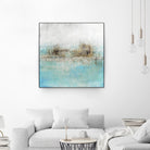 Granulated Aquamarine by Maeve Harris on GIANT ART - grey abstract