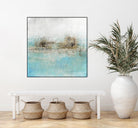 Granulated Aquamarine by Maeve Harris on GIANT ART - grey abstract