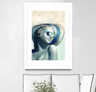 Hipster Statue with Sunhat by THE Studio on GIANT ART - beige figurative