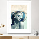 Hipster Statue with Sunhat by THE Studio on GIANT ART - beige figurative