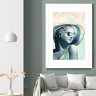 Hipster Statue with Sunhat by THE Studio on GIANT ART - beige figurative