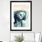 Hipster Statue with Sunhat by THE Studio on GIANT ART - beige figurative