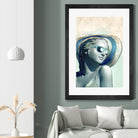 Hipster Statue with Sunhat by THE Studio on GIANT ART - beige figurative