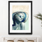 Hipster Statue with Sunhat by THE Studio on GIANT ART - beige figurative